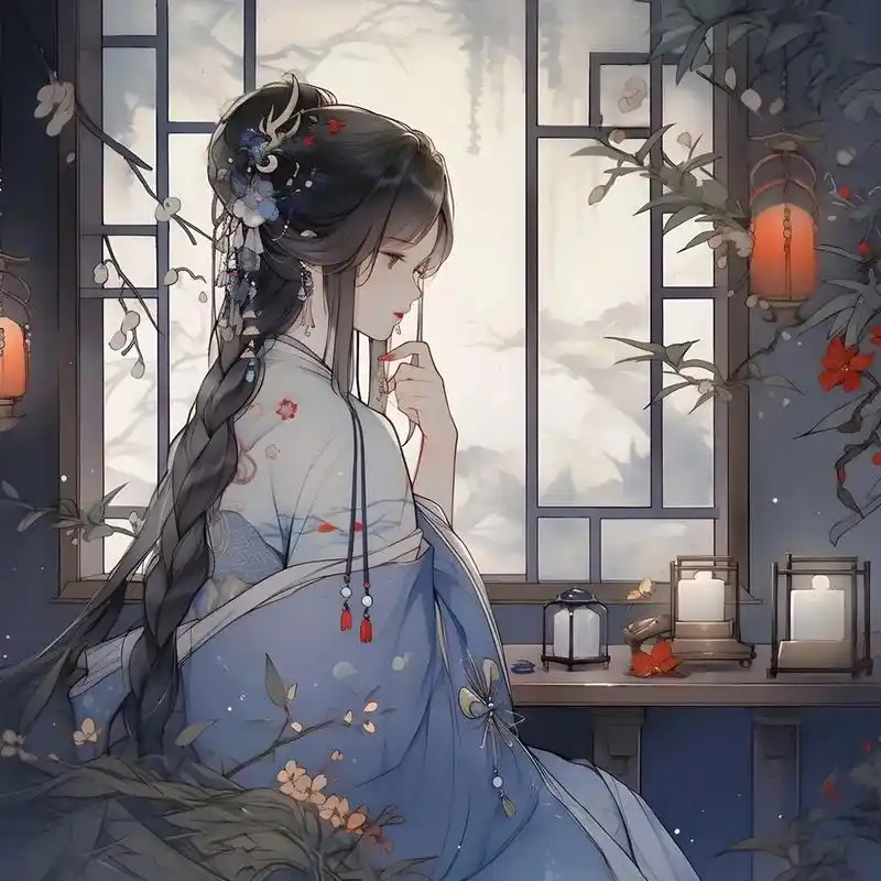 古风水墨美女!真的好斩男呀!