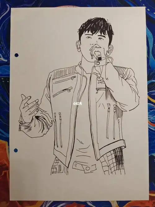 手绘张杰
