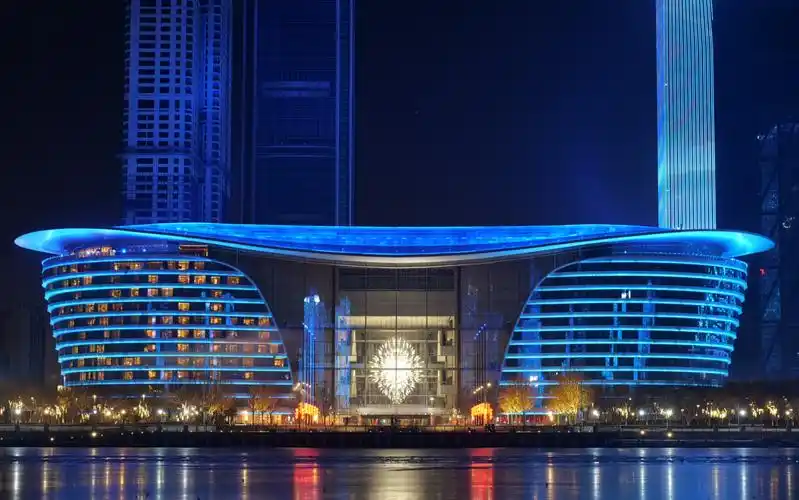 天津滨海新区灯光