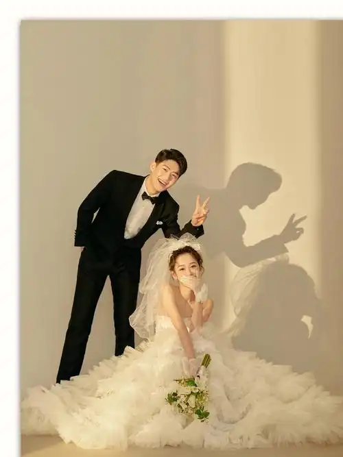 连影子都在秀恩爱的光影婚纱照超甜超浪漫