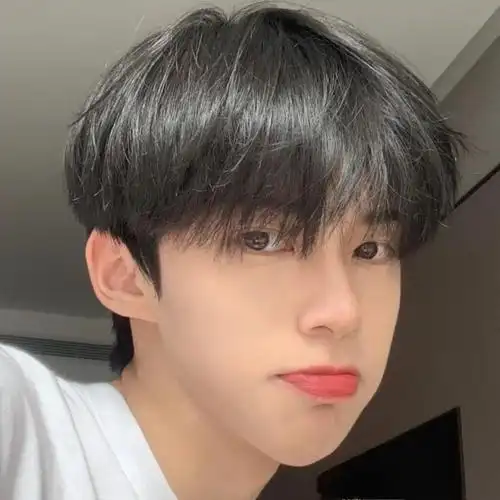 阳光帅气学生假发男碎齐刘海自然蓬松短直发齐耳修脸逼真全头发套奶奶