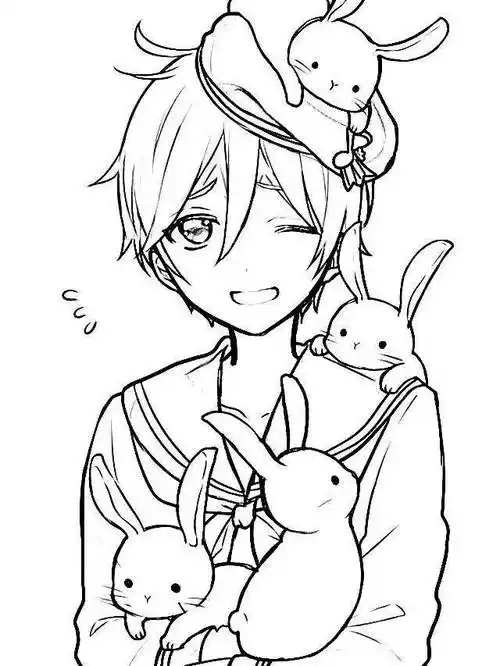 动漫人物线稿 临摹素材,都是你喜欢的样子