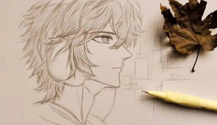 【葡萄汁爱手绘】手绘动漫男生侧脸画法,太简单了-1千粉丝696 作品期