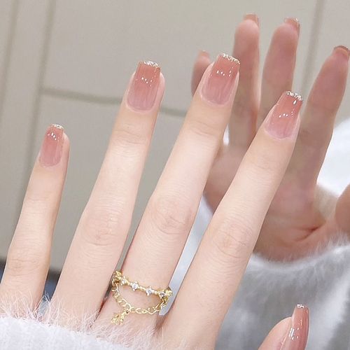甲片美甲成品穿戴式假指甲贴片2021新款可拆卸ins风高级感中长款