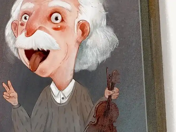 儿童插画牛顿牛大爷