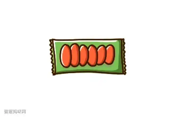 简单零食简笔画画法步骤