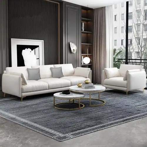 北欧科技布艺沙发客厅小户型直排简约现代新款2021转角科技布