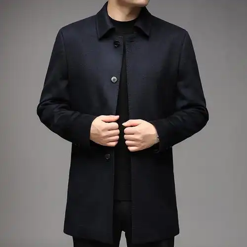 时尚风衣男图片