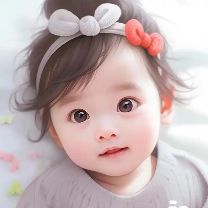 大眼萌娃,可爱小棉袄头像.