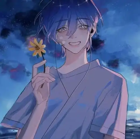 蓝色系动漫男生头像精选腾讯新闻