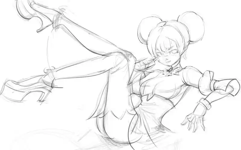 王者小乔 临摹 · 造型_哔哩哔哩 (゜-゜)つロ 干杯~-bilibili