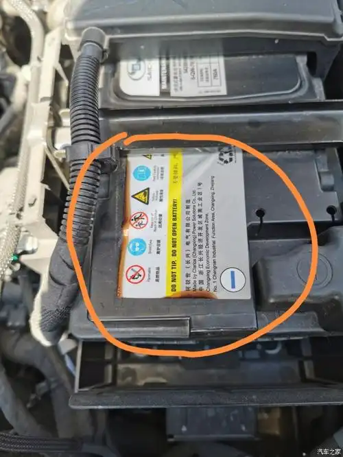 【图】电瓶上面贴纸处状态帮看看正常吗?_昂科威论坛_汽车之家论坛