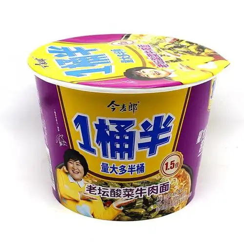 今麦郎面一桶半老坛酸菜 香辣 红烧牛肉面12桶装速食泡面