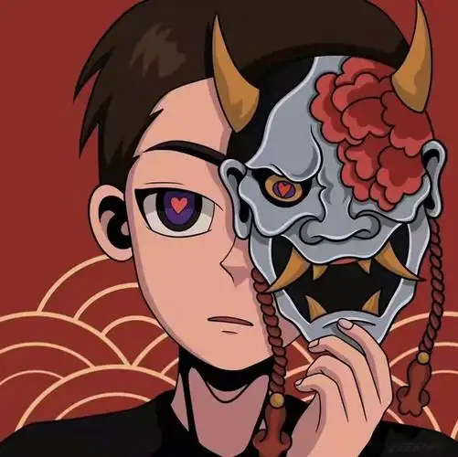 动漫头像 男头 面具