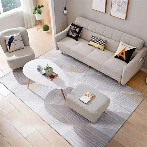 全友家居 北欧简约客厅布艺沙发三人位布沙发多功能可折叠沙发床