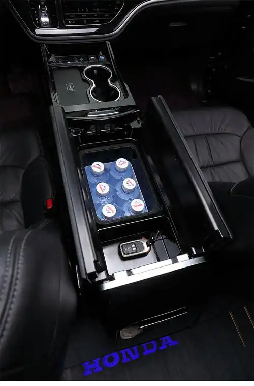 新款适用15-22款艾力绅奥德赛中央扶手箱车载冰箱多功能储物盒改装件