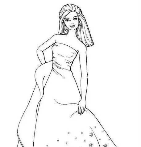 漂亮的新娘人物简笔画阿姨