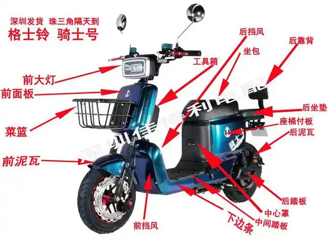 0成交5件通用007电动车配件改装外壳塑件整车配件大全007电动车外壳