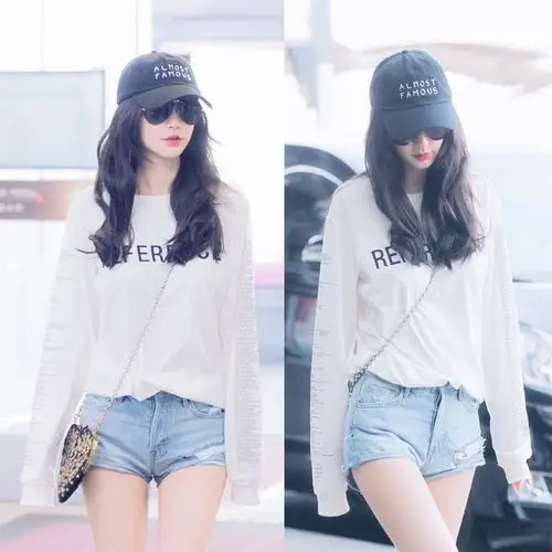 2017早秋款女装白色字母卫衣女学生宽松上衣明星杨颖baby机场同款