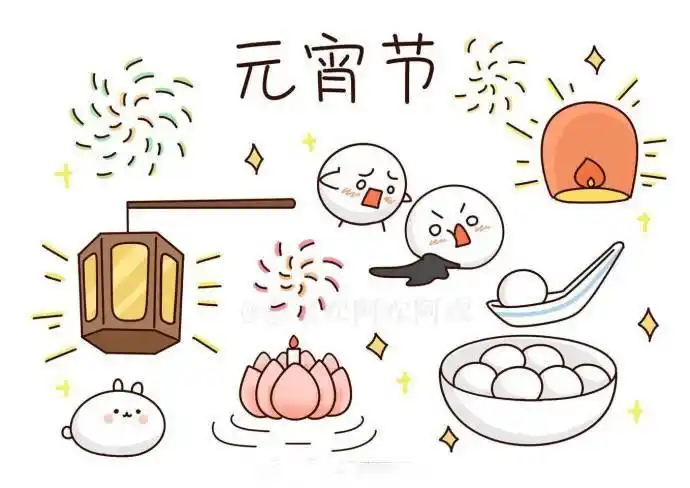 传统节日简笔画素材