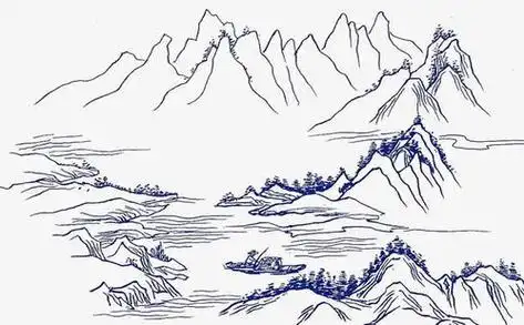 简笔画山水风景是怎么画