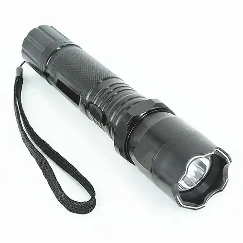 强光手电筒棍棒式防身充电自卫防狼武器装备防暴保安巡逻轻巧便携手