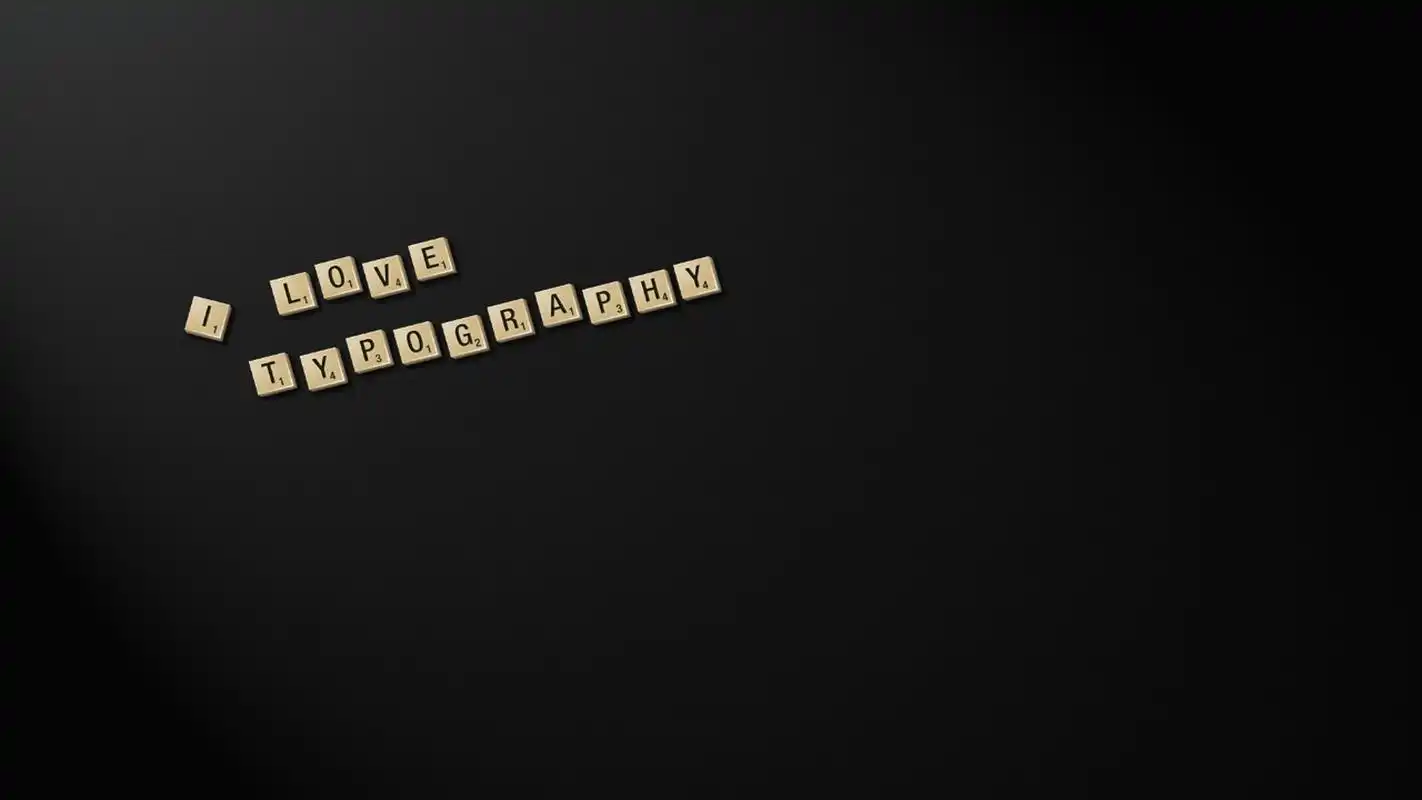 黑色简约创意文字图片桌面壁纸一