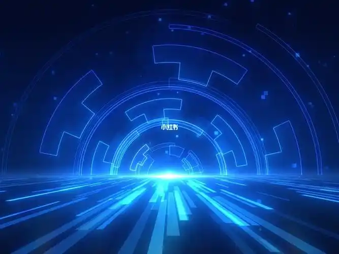 蓝色齿轮科技感背景素材