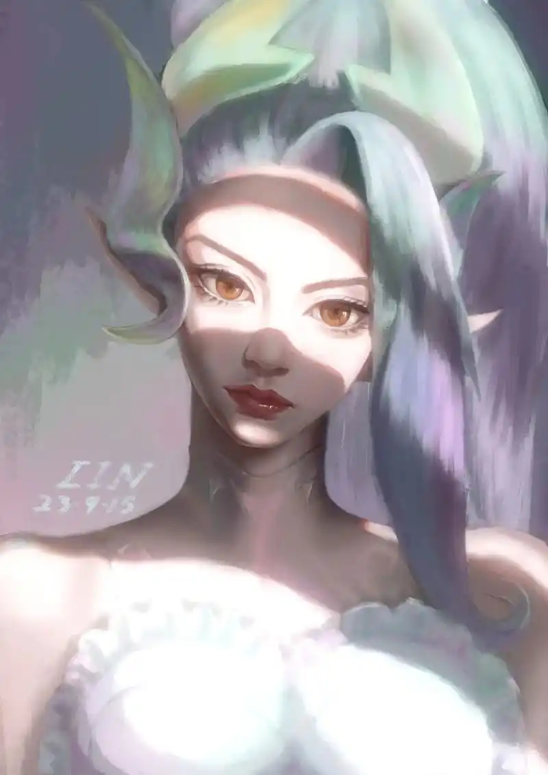 只是一朵无害的鲜花95英雄联盟婕拉水晶玫瑰同人图#画画 #板 - 抖音