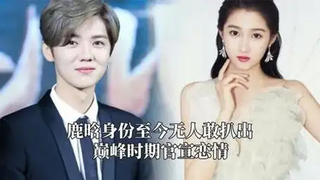 鹿晗身份至今无人敢扒出,巅峰时期官宣恋情,小说男主照进现实