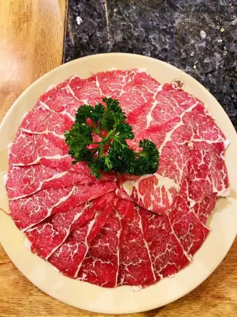 雪花上脑肥牛图片