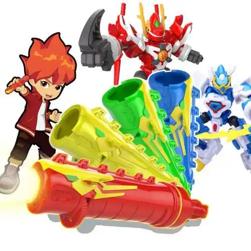 斗龙战士龙印之战玩具铠甲兽龙7寸变形玩具斗龙5洛小熠投影号角