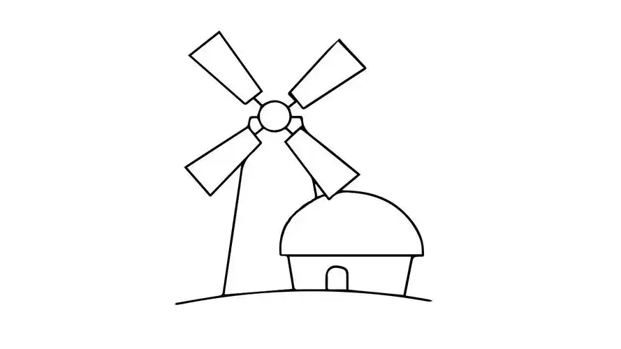 大风车怎么画 - 懂得