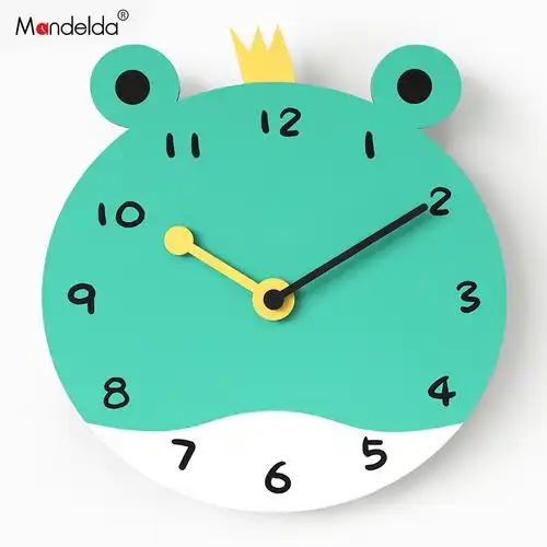 mandelda挂钟客厅家用时尚个性创意卧室可爱时钟挂墙艺术卡通静音