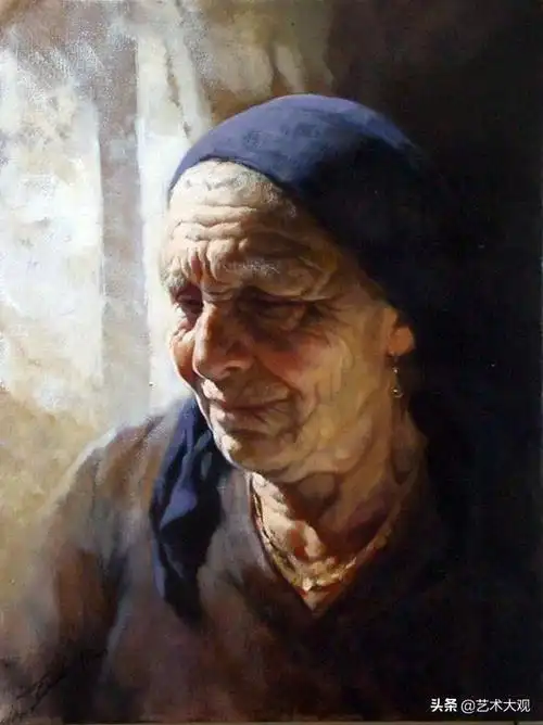 意大利画家尼斯特里诺女性肖像油画作品欣赏