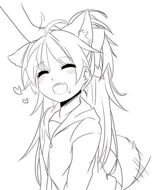 超适合新手临摹的动漫线稿