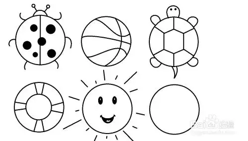 圆形的简笔画