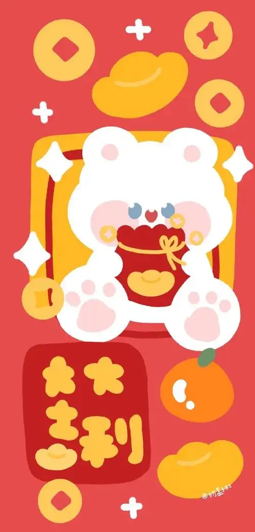 一组可爱新年壁纸