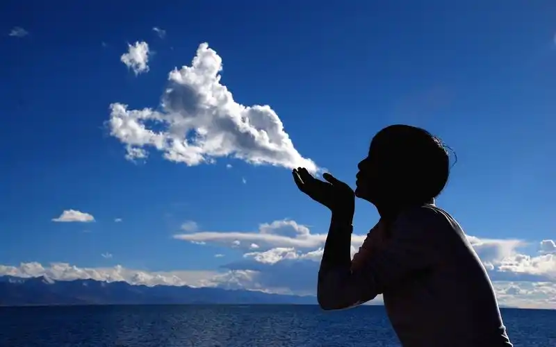 唯美人物剪影图片