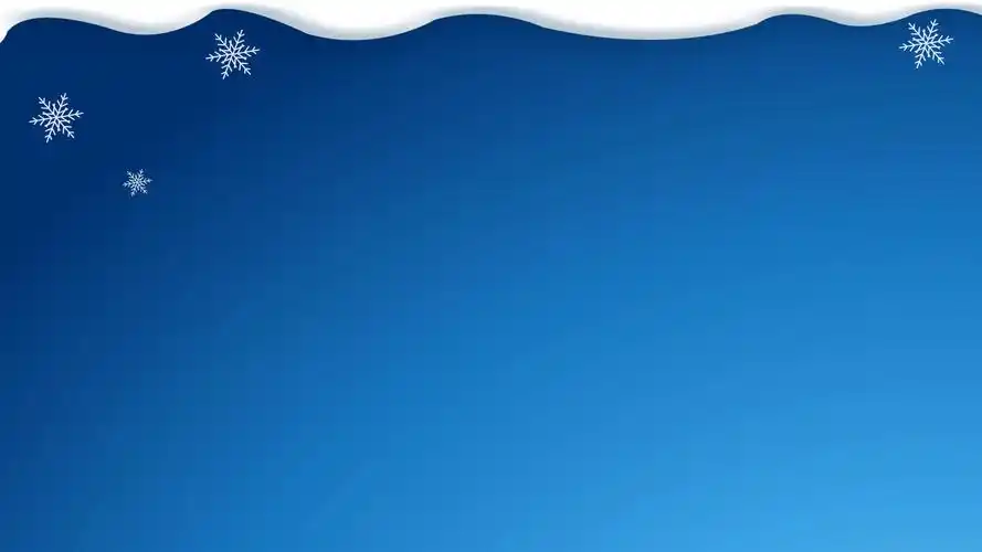 雪花与融雪高清蓝圣诞节背景图片,ppt图片 - 51ppt模板网