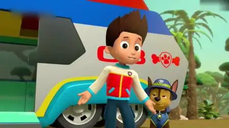 莱德向狗狗们介绍汪汪队新成员