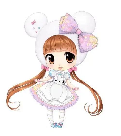 人物简笔画图片小女孩卡通简笔画可爱头像高清超萌的手画漫画简单可