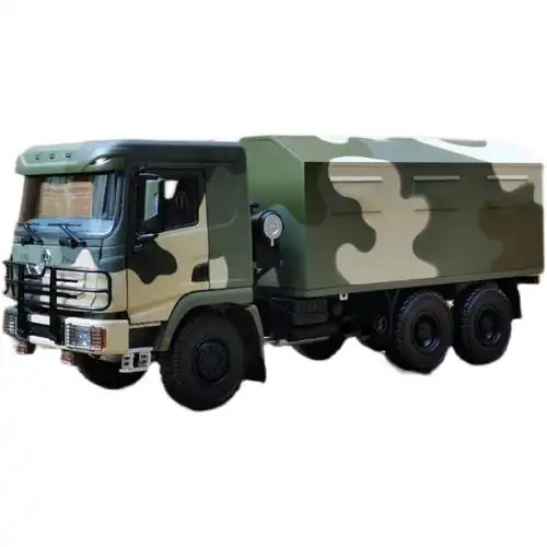 原厂陕汽军车德龙x3000东风5bdf-5b导弹运输车合金车