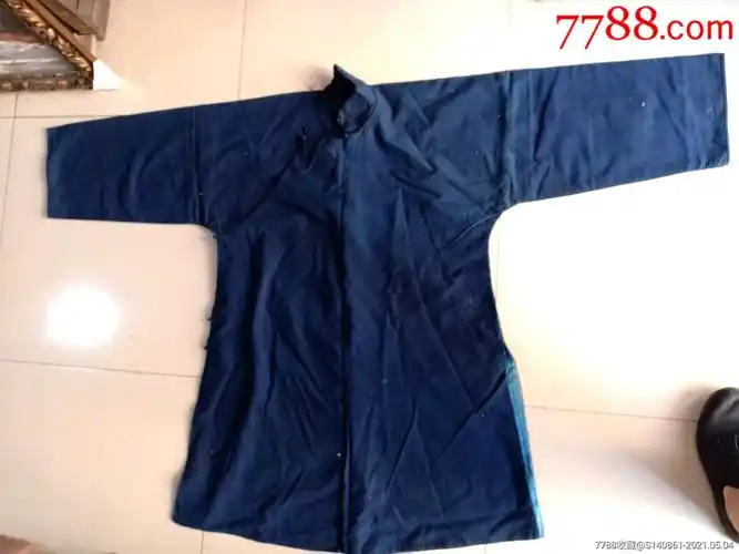 库民国左右老粗布长身衣服150100cm