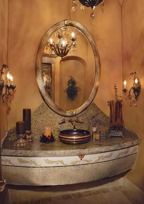 传统格调,化妆间