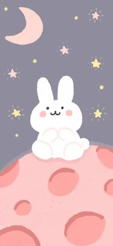 分享一些可爱的兔兔竖屏壁纸