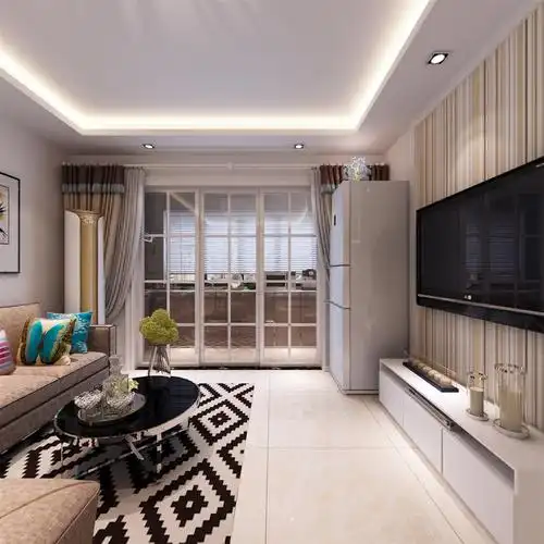 现代简约二居室50平米6万-观音里装修案例-南京房天下家居装修网