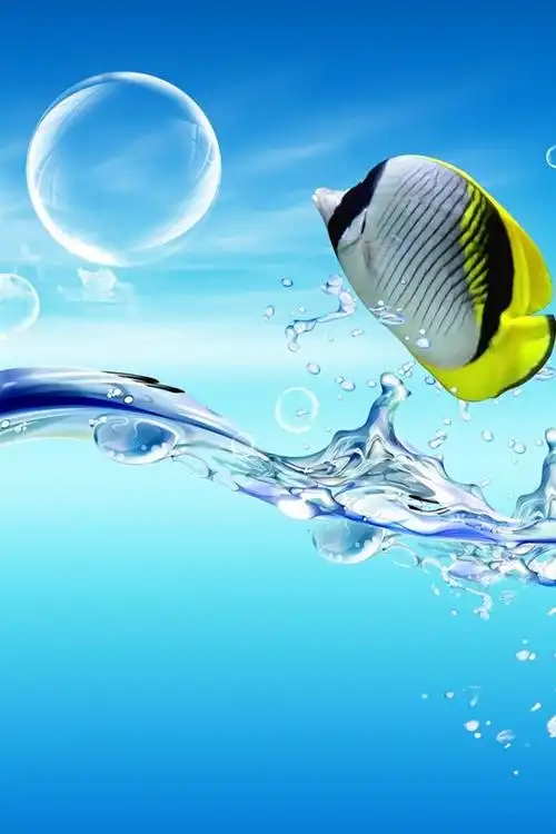 跃出水面的鱼 640x1136 iphone 5/5s/5c/se 壁纸,图片,背景,照片