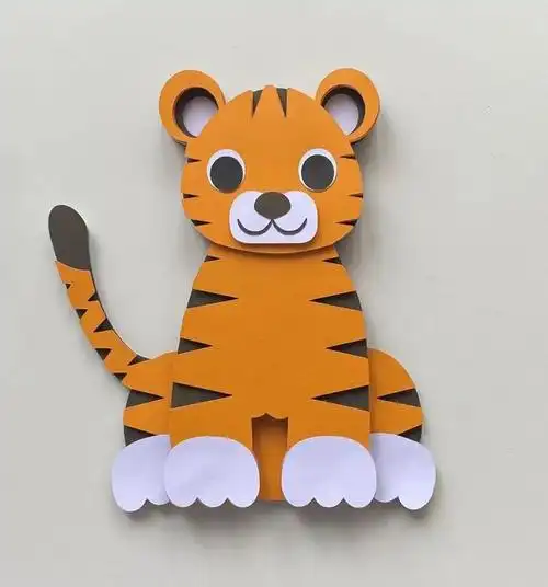 马上要开学了,10种创意老虎手工做起来!|小老虎|彩纸|卡纸_网易订阅