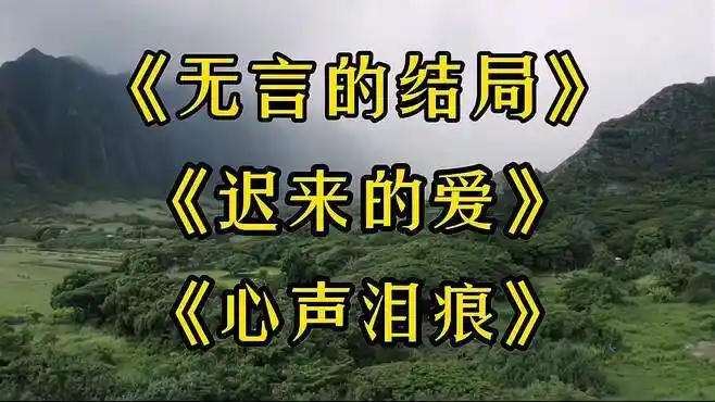 《无言的结局》《迟来的爱》《心声的泪痕》李茂山经典歌曲-音乐视频